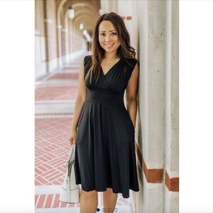 Karina Black Nora Dress Size S/M